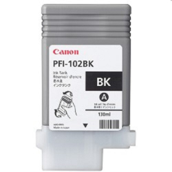 Canon PFI-102Bk 0895B001 Картридж для Canon iPF605/ iPF610/ iPF650/ iPF655/ iPF710/ iPF750/ iPF755/ LP17/ iPF510, Чёрный, 130 мл.