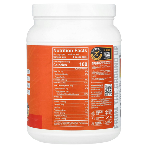 Raw Nutrition, Fuel, Premium Endurance Formula, апельсин, 1620 г (57,28 унции)
