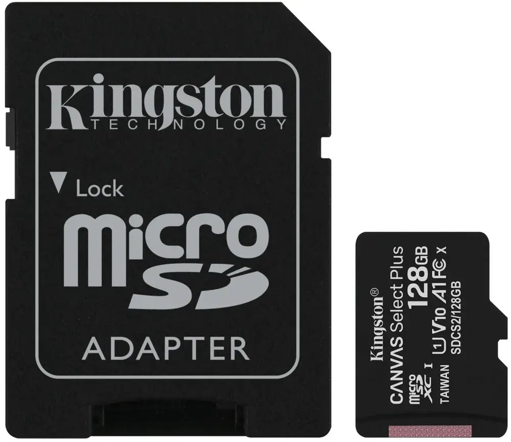 Kingston MicroSD/TransFlash-128 Gb class 10 (100 Mb/s)
