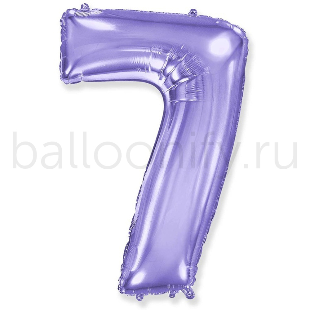 Шар ЦИФРА 7 Lilac 40" 102 см