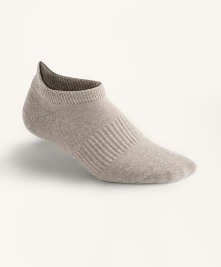 OYSHO Три пары спортивных носков-сникеров с язычком из смесового хлопка, коричневый меланж