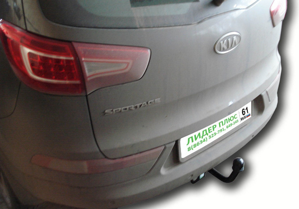 Фаркоп(прицепное) Лидер-Плюс для KIA SPORTAGE (SL) 2010-2016 / HYUNDAI IX 35 (LM) 2010-2015(паспорт и сертификат в комплекте)(без электрики)K112-A