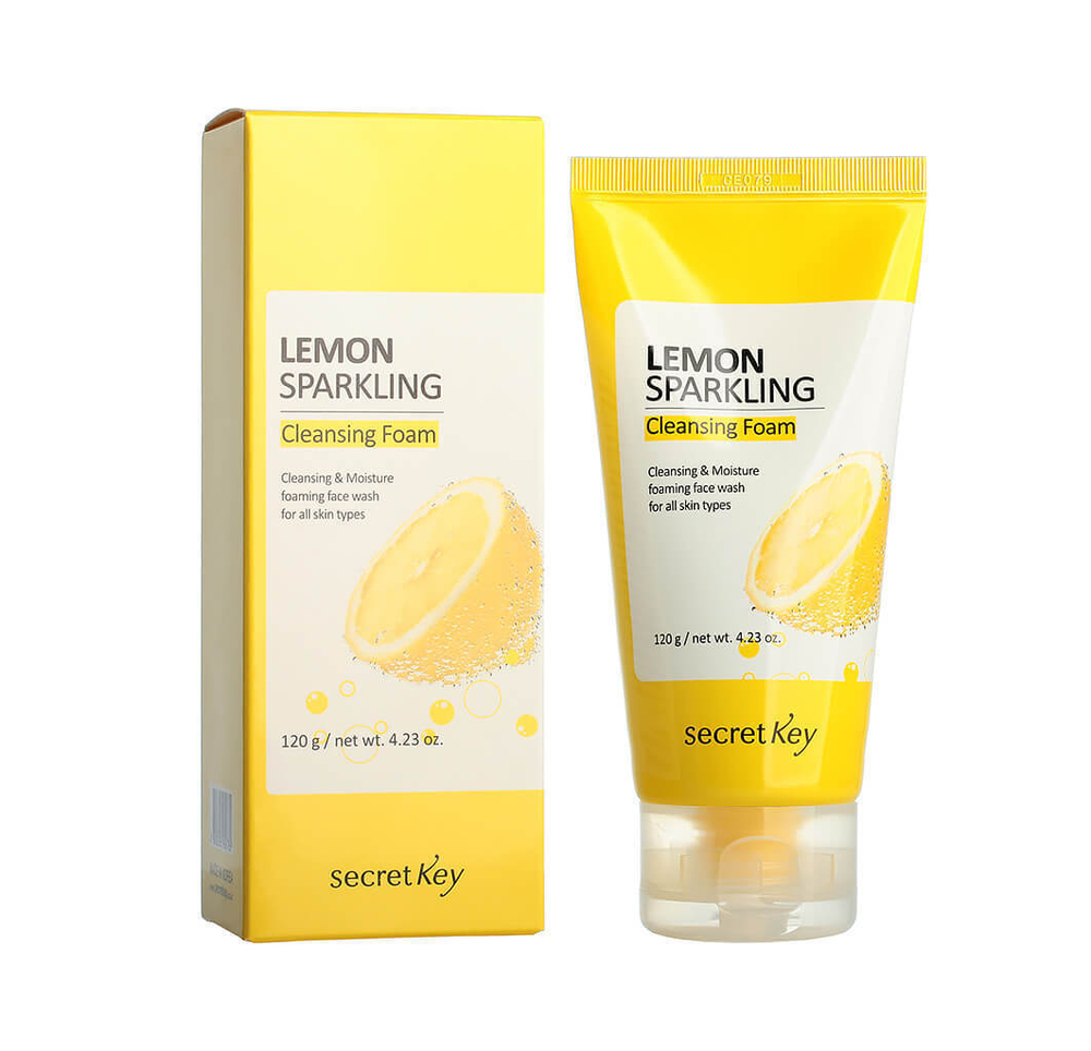 Освежающая лимонная пенка для умывания Secret Key Lemon Sparkling Cleansing Foam, 200 мл