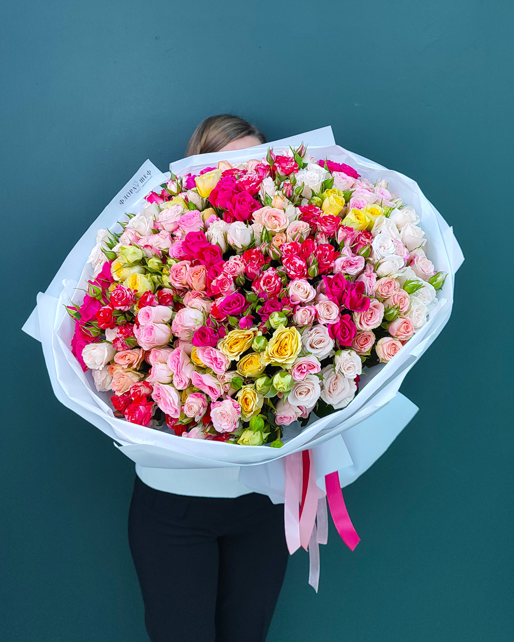 Роза кустовая микс,51шт(00208)
