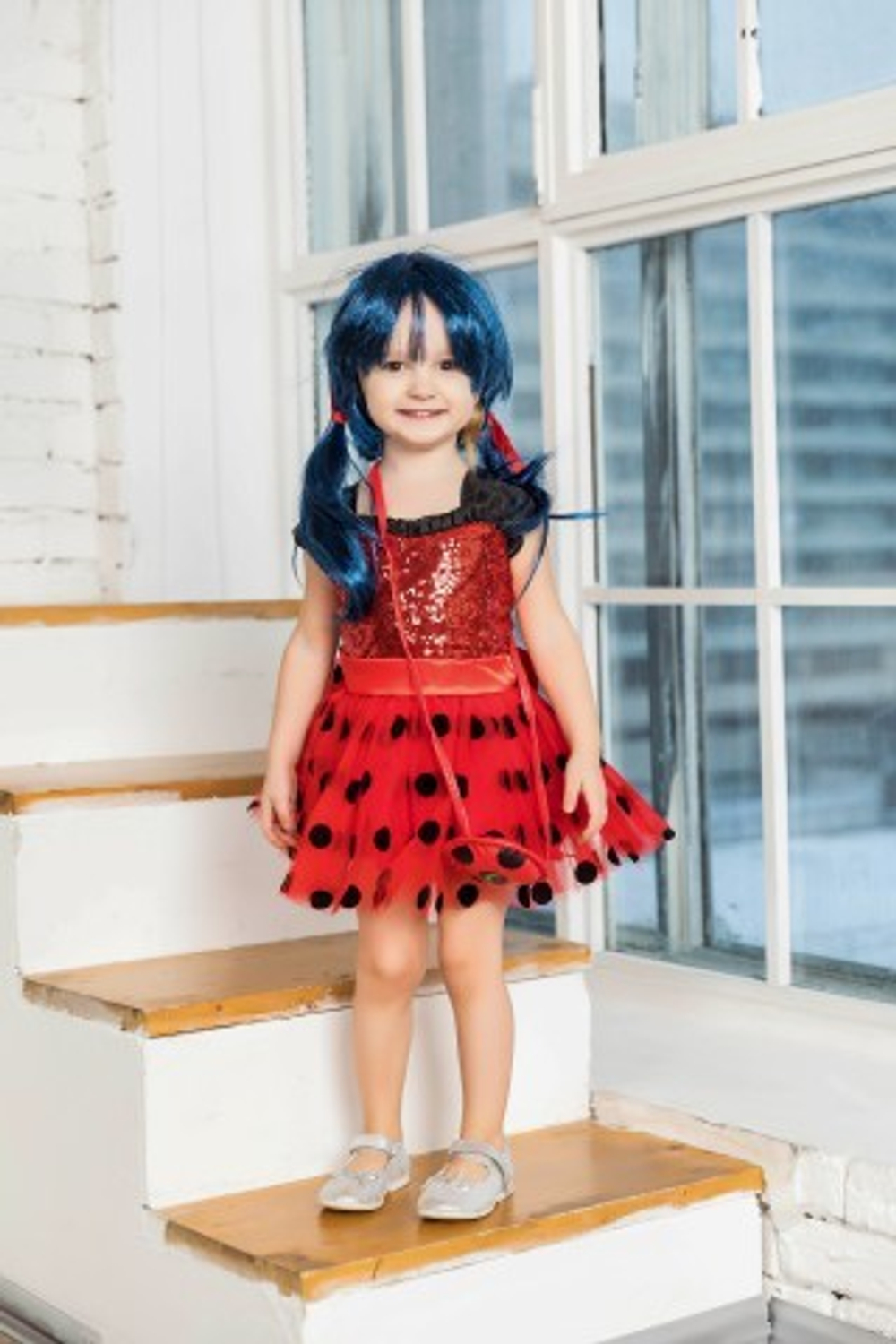 платье ледибаг с париком