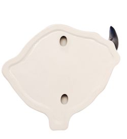 ГЛ- 676 Панно «Бык» (Гжельский фарфор)