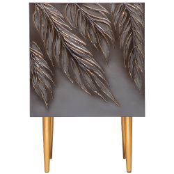 Тумба прикроватная Тропик Стайл Серый Голд левая