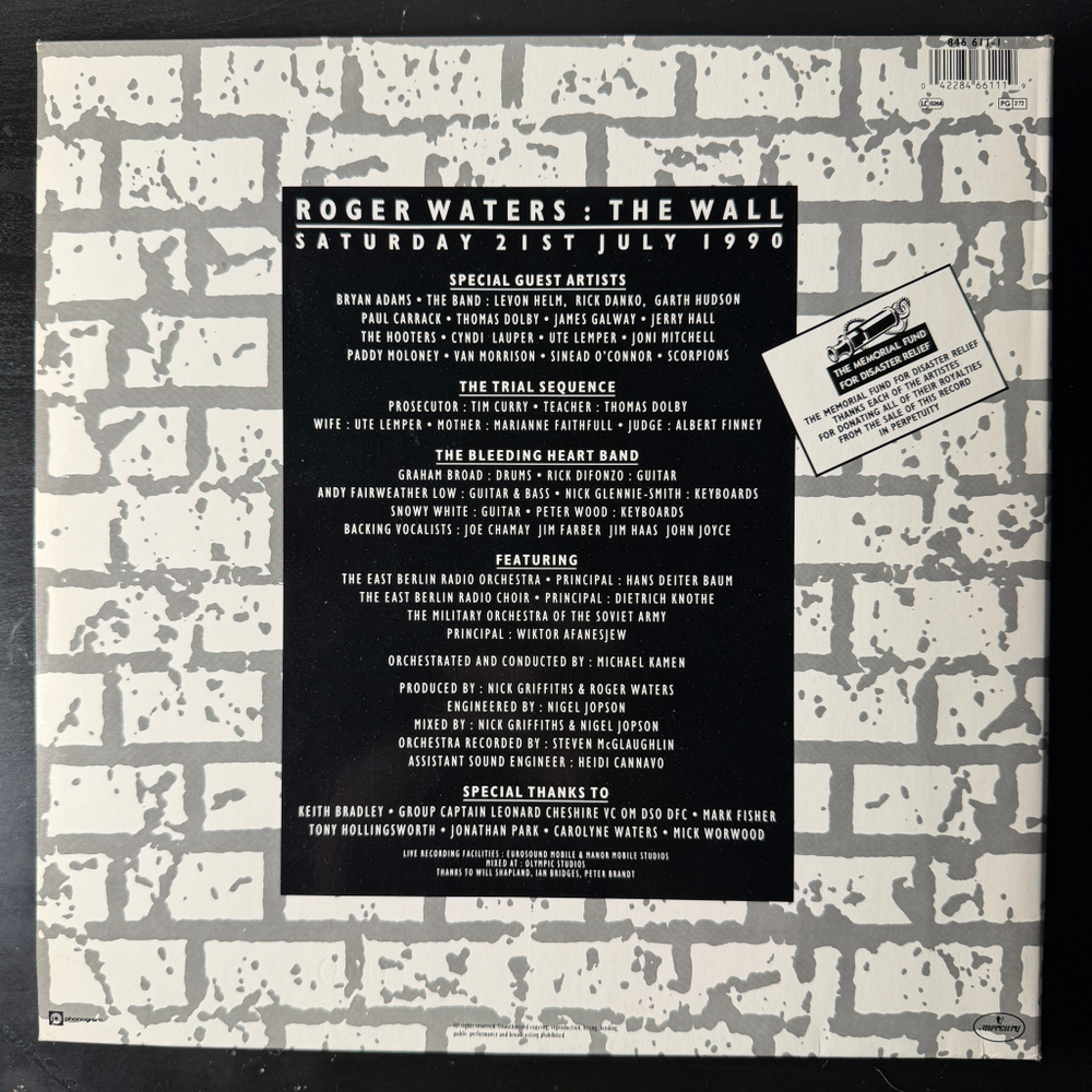 Roger Waters ‎– The Wall (Live In Berlin) 2LP (Голландия 1990г.)