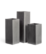 Кашпо TREEZ Effectory Beton Высокий куб Тёмно-серый бетон в-60 см, 31х31 см 1/1 41.3317-02-010-GR-60