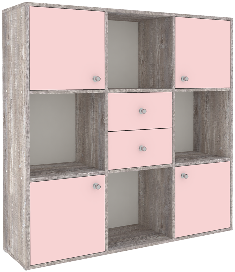 Стеллаж КарИВи Джери Бетон Розовый