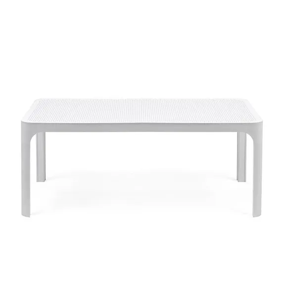 Белый пластиковый журнальный столик Net Table 100х40 см | Nardi | Италия