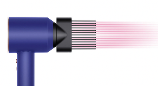 Фен Dyson Supersonic HD07, голубой/розовое золото + с подарочным чехлом UK