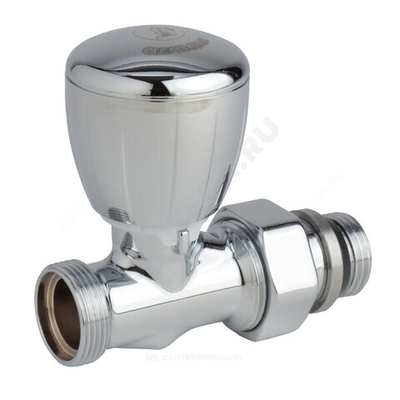 Клапан термостатический микрометрический T432C Ду 15 Ру16 1/2"x16 прямой НР клипс clip-clap без преднастройки штуцер с герметичной прокладкой хром глянцевый Giacomini T432CX003