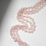 Розовый кварц натуральный, многогранник, 10,5мм