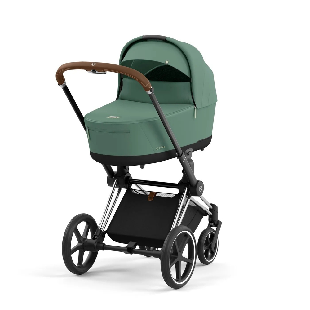 Коляска Cybex Priam IV 3 в 1 цвет Leaf Green на шасси Chrome Brown