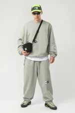 Толстовка Codered крюнек Two Phase Crew Серое небо/Серое небо