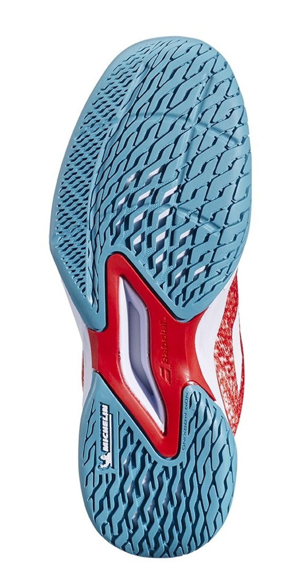 Женские теннисные кроссовки Babolat Jet Mach 3 All Court - fiesta red