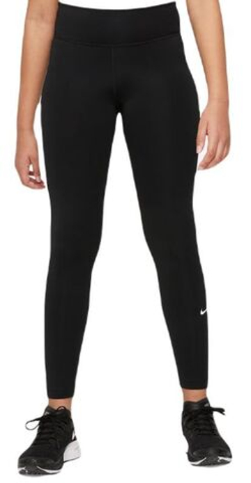 Штаны для девочки теннисные Nike Dri-Fit One Legging - черный