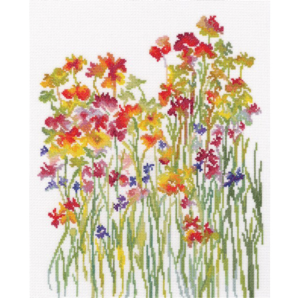 "Акварель цветов"-M581 вышивка