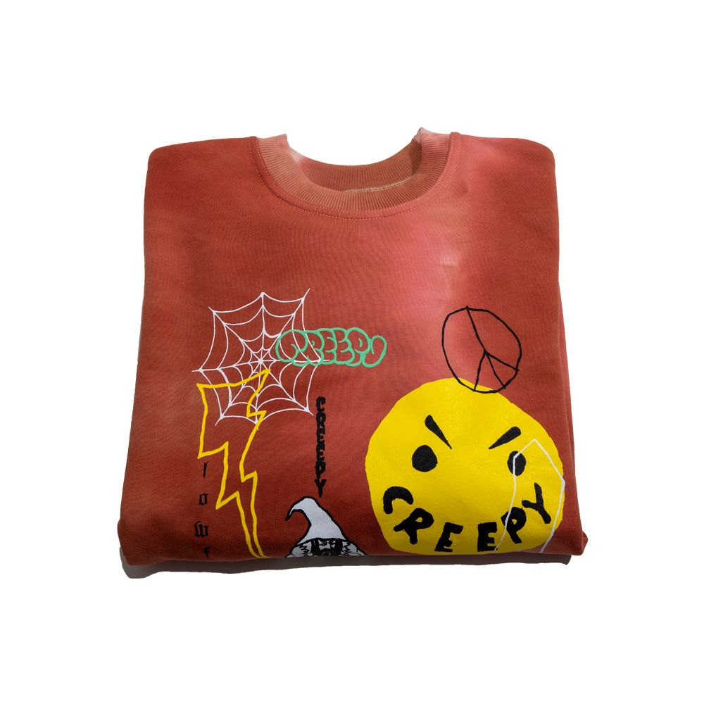 Толстовка Creepy Clothing Смайл Коричневая