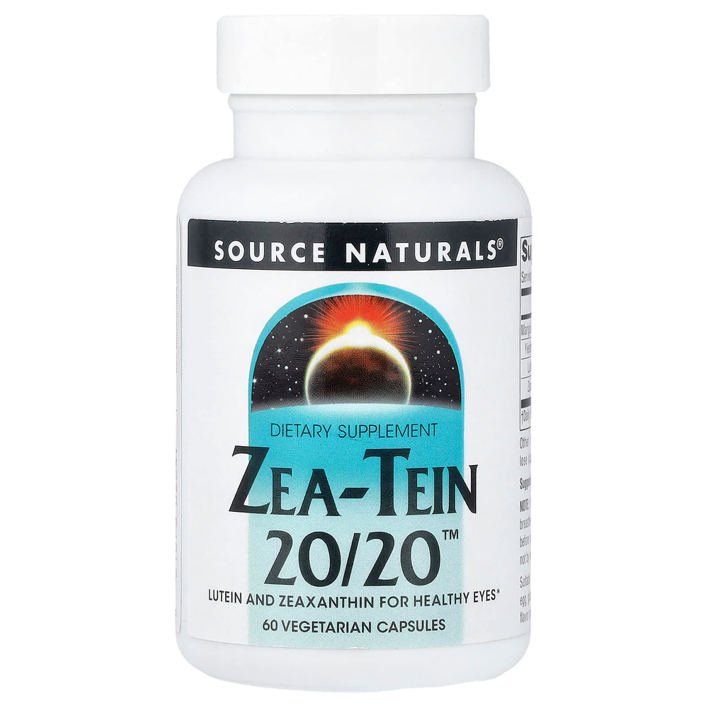 Source Naturals, Zea-Tein 20/20™, 60 вегетарианских капсул