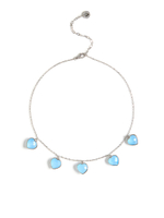 Чокер "Amour" с голубым агатом Silver