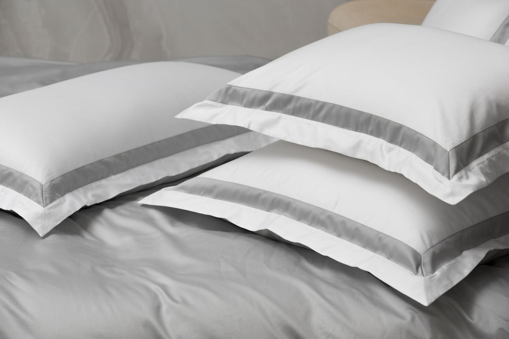 Наволочки 2шт 50х90 German Grass Alpine Ash Grey Allure с широким кантом