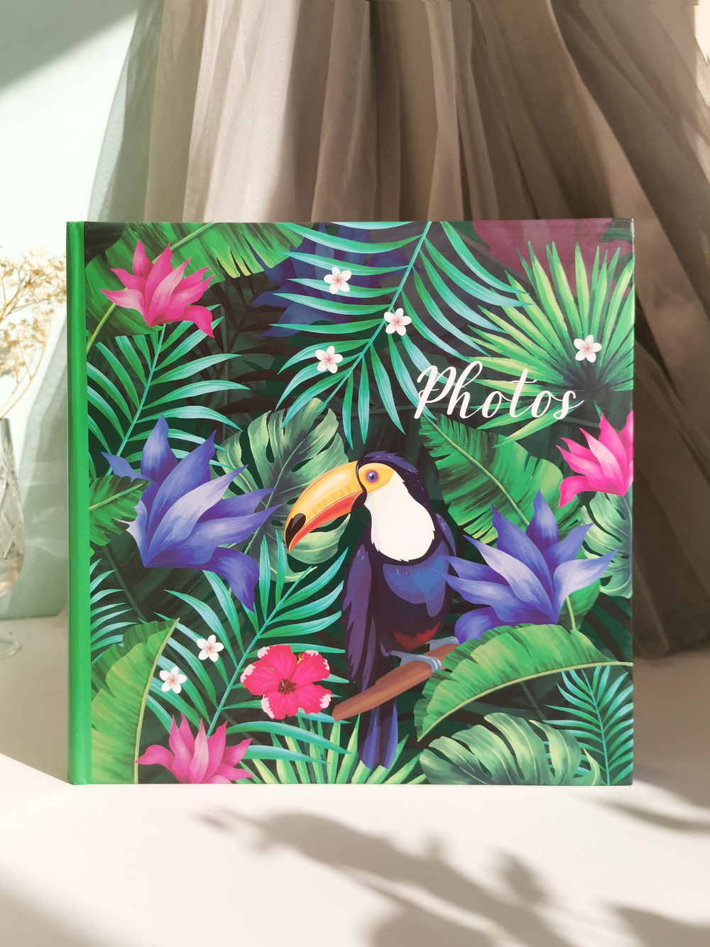 Фотоальбом на 200 фото 10х15 см, бум. листы , книж. переплет belle fleur Тукан