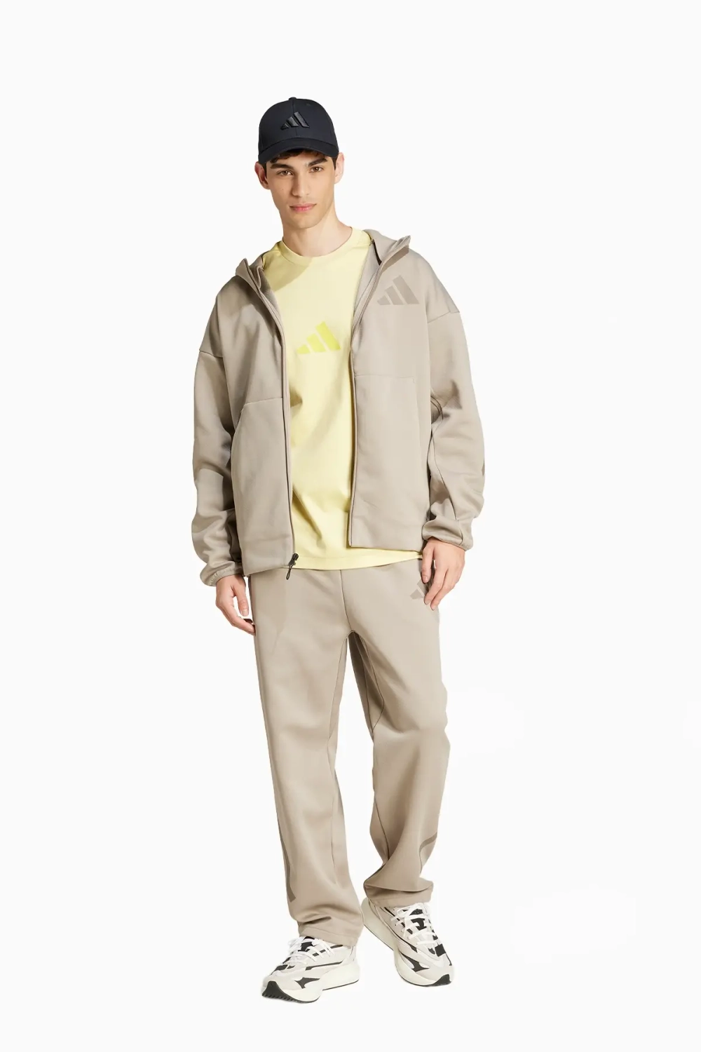 Кофта adidas Z.N.E. Full-Zip - бежевый