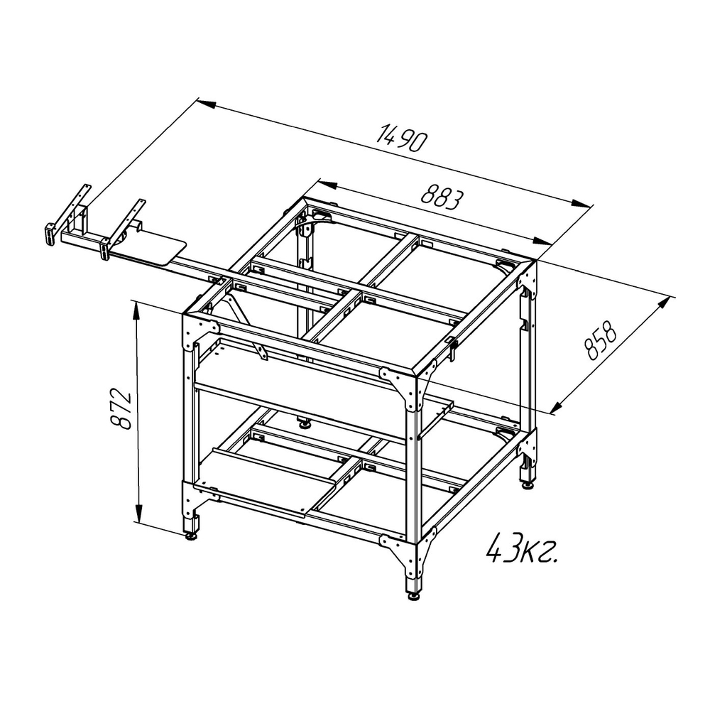 Стол для фрезерного станка Restart
