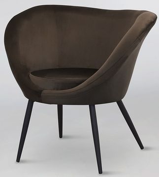 Ozome Кресло из коричневого бархата Испания La Forma