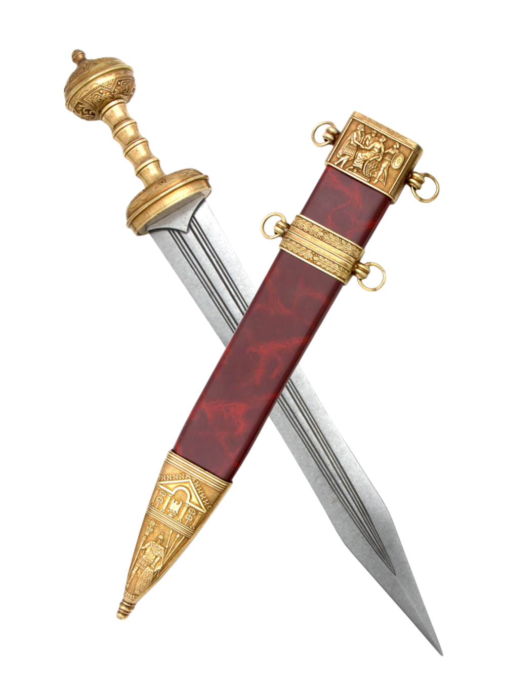 Denix Меч римский в ножнах, 1 век до н.э., латунь