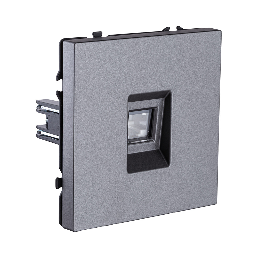 Розетка телефонная RJ11, серый Kollinger Eclipse EC-019GY