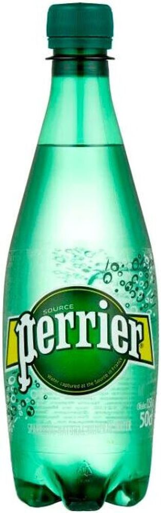 Вода природная минеральная Перрье / Perrier 0.5 - пластиковая бутылка