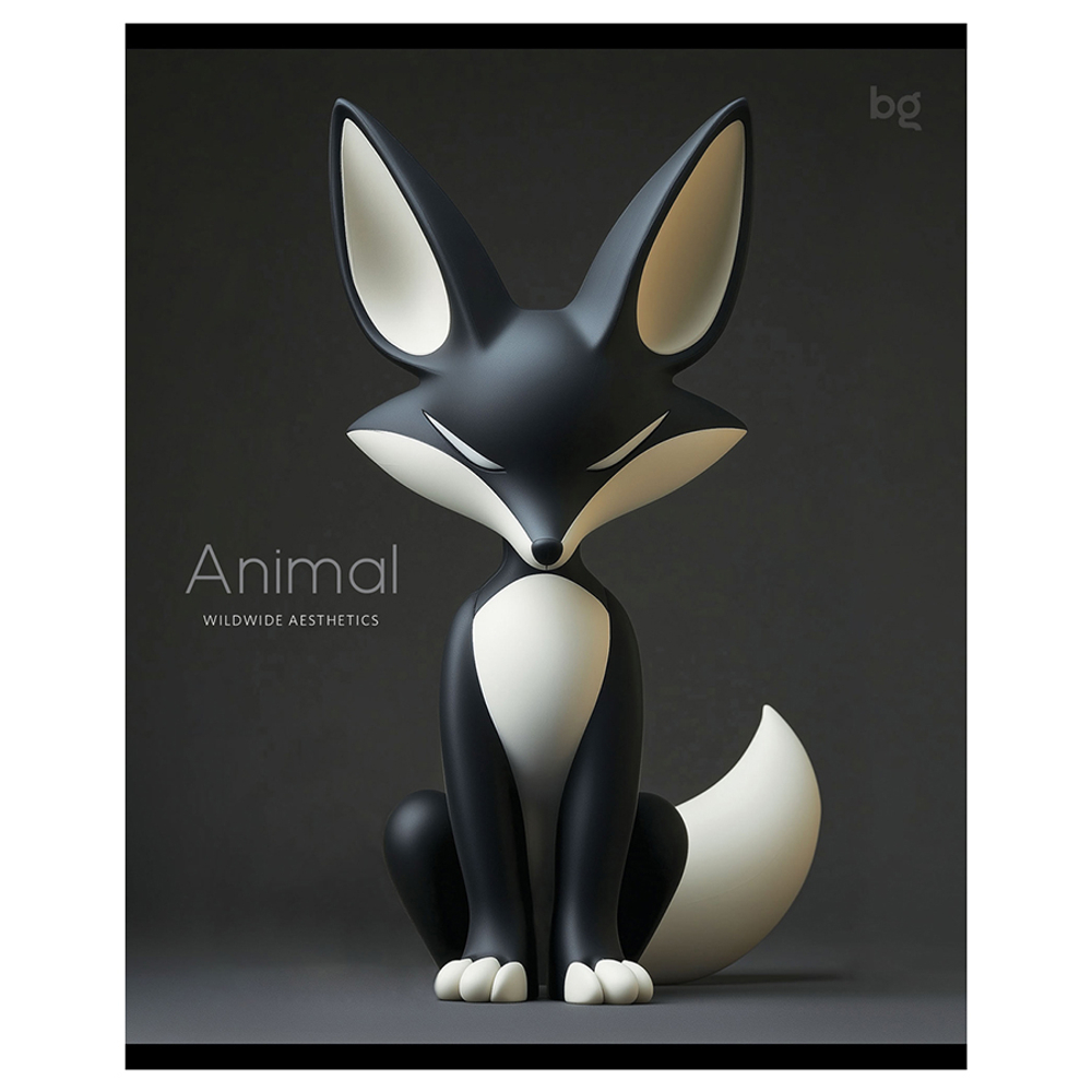 Тетрадь 48л., А5, клетка BG "Эстетика", "софт тач" ламинация, выб. лак