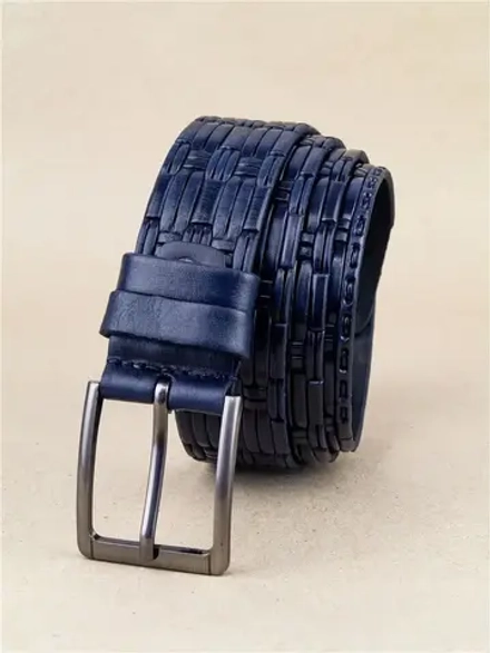 Ремень мужской офицерский солдатский с пряжкой кожаный натуральная кожа для брюк джинсов