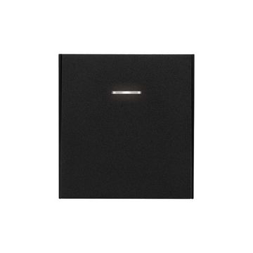 Выключатель STRONG 1 кл с подсветкой 10А с/у антрацит KRANZ