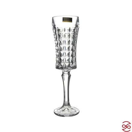 Набор фужеров для шампанского Crystalite Bohemia Diamond 120 мл (6 шт)
