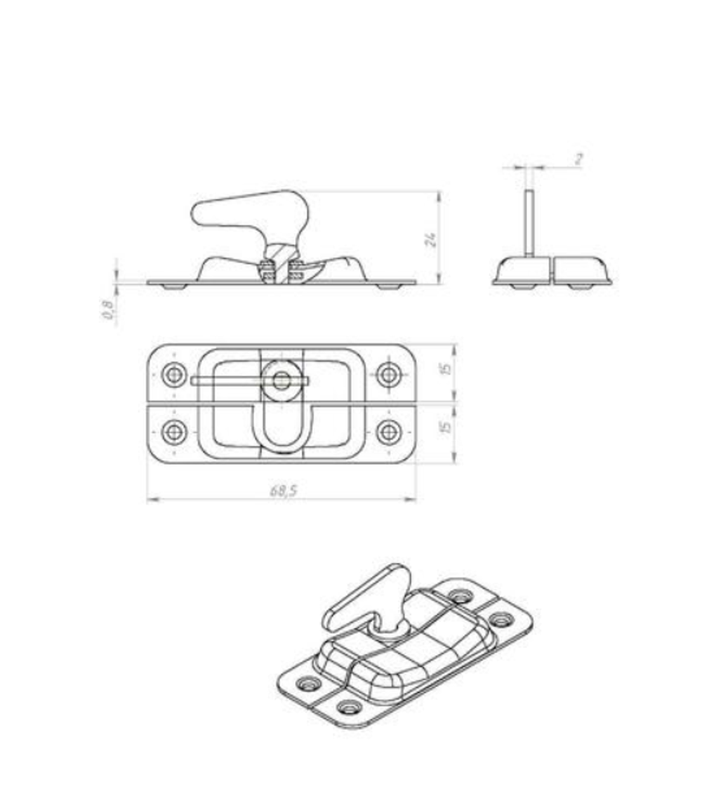 ЗАВЕРТКА НАКЛАДНАЯ МЕТАЛЛИСТ ЗФ2 ПОЛИМЕР