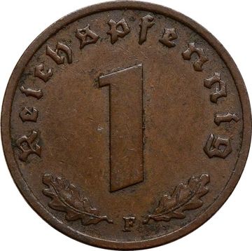 1 рейхспфенниг 1938 Германия (Третий рейх) "F"