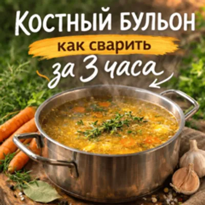 Костный бульон - рецепт как сварить за 3 часа