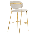 Стул барный eirill, шенилл, серый