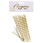 Подвеска «Волшебная сосулька» 13 см (набор 6 шт), Золото