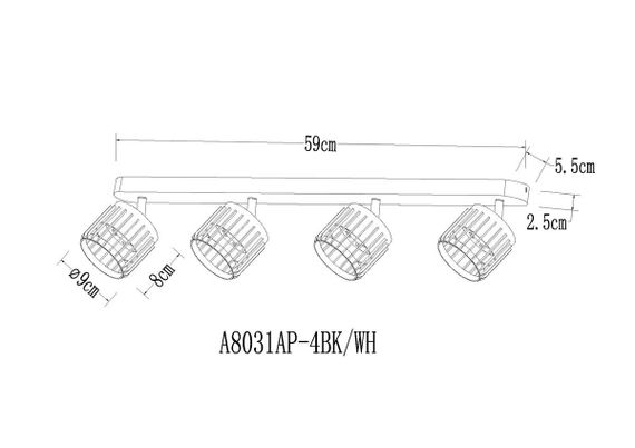 Спот Arte Lamp Atria A8031PL-4WH
