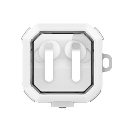Чехол с рамками белого цвета из TPU и PC для наушников Samsung Buds4 и Buds 4 Pro, серия SECD Series Case от Dux Ducis