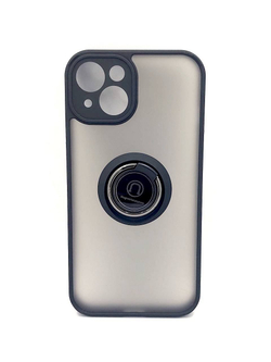 Чехол на iPhone 13 / айфон, противоударный, с кольцом, подставкой, прозрачный