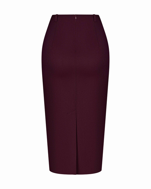 Юбка миди прямая из вискозы