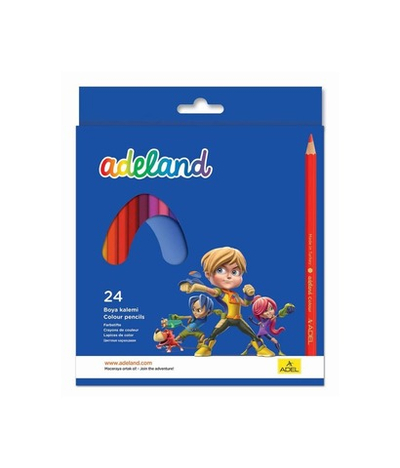 Карандаши цвет. 24шт. Adel ADELAND картон. к 211-2365-100
