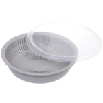 Дуршлаг пластиковый «Фаттория» 24*7,5см двойной с чашей