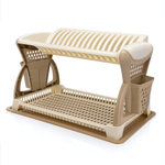 Сушилка для посуды двухъярусная 48*30*29 цвет в ассортименте